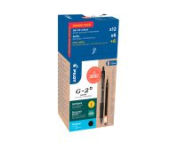 Pack de 12 stylos roller G2 Pilot noir +12 recharges dont 6 offertes