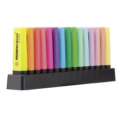 Surligneur Stabilo Boss couleurs assorties - Set de 15