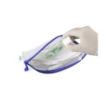 Pack de 8 Bolsas de documentos Formato chequera reforzados con cremallera Azul 