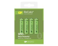 Pilas recargables LR03 AAA 950 mAh  GP ReCyKo - Blister de 4 pilas