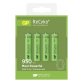 Pilas recargables LR03 AAA 950 mAh  GP ReCyKo - Blister de 4 pilas