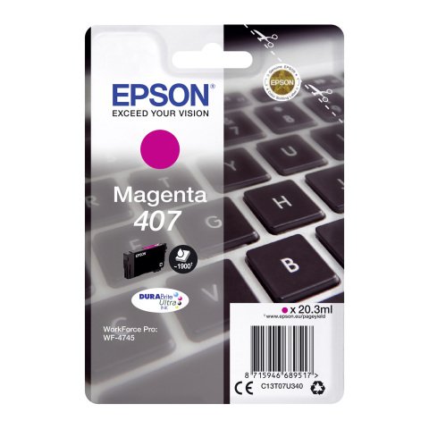 Epson 407 cartucho original magenta