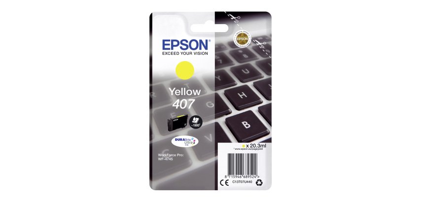Epson 407 cartridge separate colors for inkjet printer