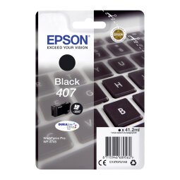 Epson 407 cartridge zwart voor inkjetprinter