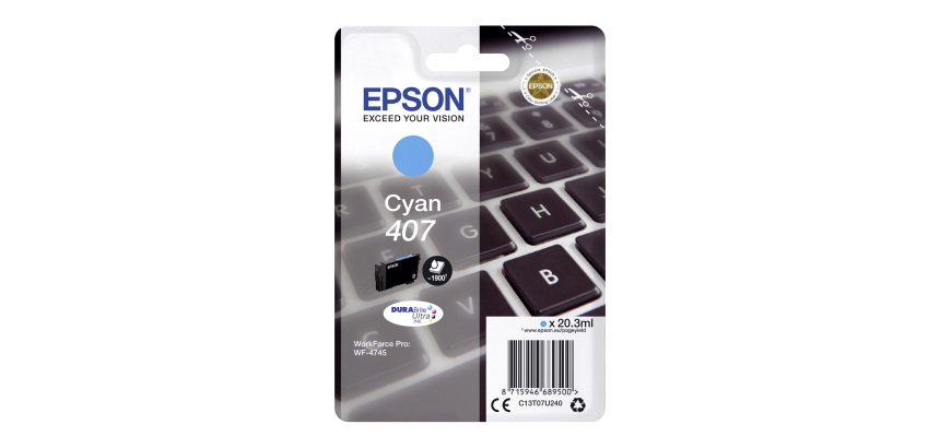 Epson 407 cartouche couleurs séparées pour imprimante jet d'encre