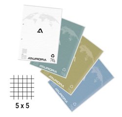 Notepad Splendid recycled paper A4 210 x 297 mm 5 x 5 100 sheets