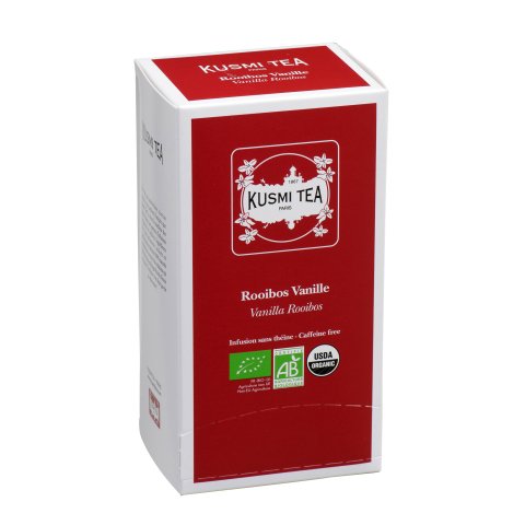 Infusión de Rooibos de Vainilla Orgánica Kusmi Tea - Caja de 25 sobres