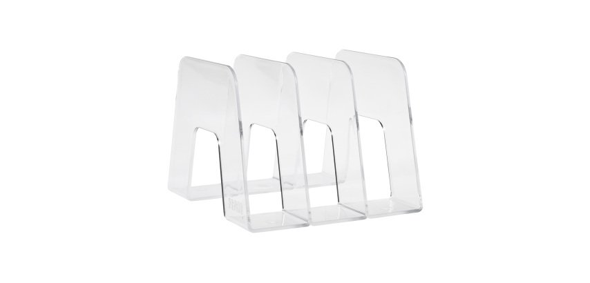 Range-revues HAN SORTER 3 compartiments transparent dos de 22,4 cm