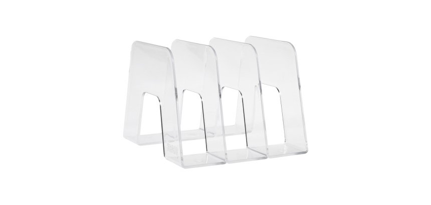 Range-revues HAN SORTER 3 compartiments transparent dos de 22,4 cm
