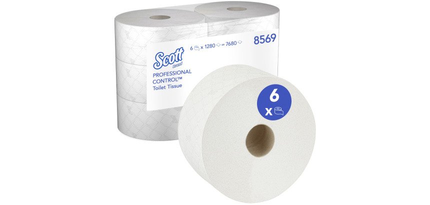 Toiletpapier maxi dubbele dikte Scott® Control™ - 6 rollen van 314 m