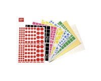 Stickers in geometric shapes assorted colors Apli - 60 sheets