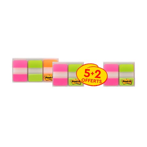 Set 5 index dispensers Strong Post-it + 2 for free 