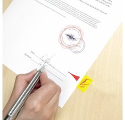 De_lot 50 marque-page signez ici