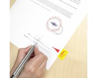 Bladwijzers Hier tekenen Post-it - verdeler van 50 vellen