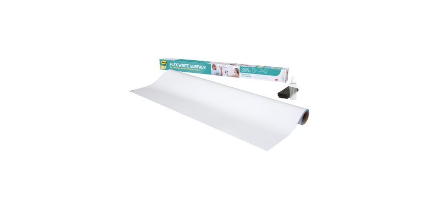 Tableau blanc adhésif Flex Write Post-it - H 121,9 x L 182,9 cm