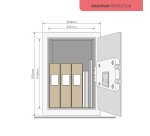 Coffre-fort Protection Maximum Haute Sécurité Biométrique motorisé 49 L - serrure électronique et à empreinte digitale Yale