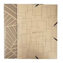 Folder with elastics and 3 flaps Exacompta Eterneco 24 x 32 cm - back of 3,5 cm