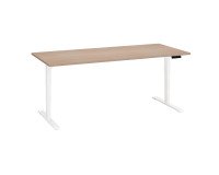 Scrivania elettrica elevabile 180 x 80 cm Rovere Chiaro Ecla Ergo Premium Bruneau