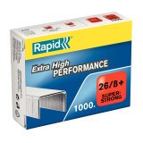 Staples Rapid 26/8+ SuperStrong galvanized - box of 1000