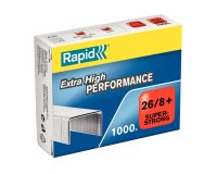 Staples Rapid 26/8+ SuperStrong galvanized - box of 1000