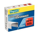 Agrafes Rapid 26/8+ SuperStrong galvanisée - Boîte de 1000