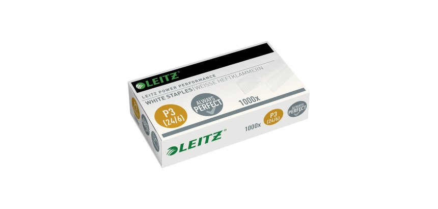 Agrafes Leitz 24/6 Power Performance P3 - Boîte de 1000