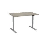 Bureau réglable en hauteur électrique chêne gris  Ergo Premium 120 x 80 cm - Arch