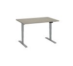 Bureau réglable en hauteur électrique chêne gris  Ergo Premium 120 x 80 cm - Arch