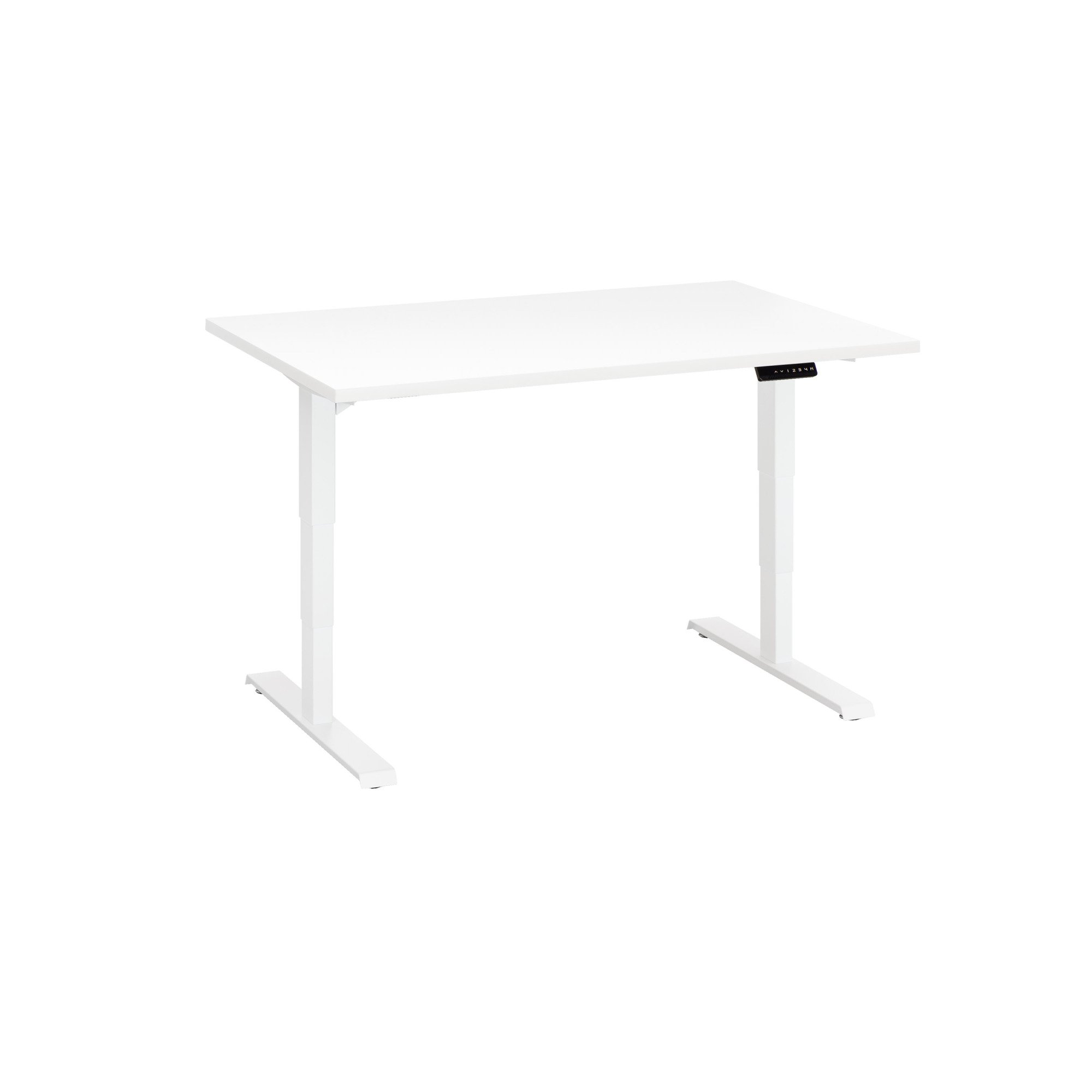 Bureau réglable en hauteur électrique blanc Ergo Premium 120 x 80 cm - Arch