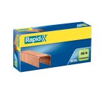  Agrafes Rapid 26/6 cuivrée - Boîte de 5000