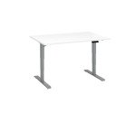 Scrivania elettrica elevabile 120 x 80 cm Bianco Ecla Ergo Premium Bruneau