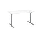 Scrivania elettrica elevabile 140 x 80 cm Bianco Ecla Ergo Premium Bruneau