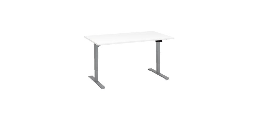 Bureau réglable en hauteur électrique blanc ARCH Ergo Premium 140 x 80 cm