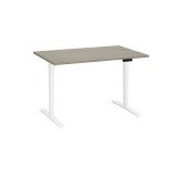 Bureau réglable en hauteur électrique chêne gris  Ergo Premium 120 x 80 cm - Arch