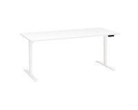 Scrivania elettrica elevabile 180 x 80 cm Bianco Ecla Ergo Premium Bruneau