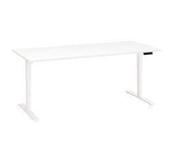 Scrivania elettrica elevabile 180 x 80 cm Bianco Ecla Ergo Premium Bruneau