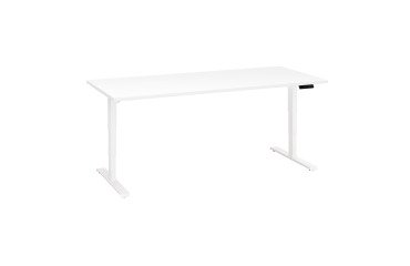 Scrivania elettrica elevabile 180 x 80 cm Bianco Ecla Ergo Premium Bruneau