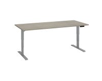 Bureau réglable en hauteur électrique chêne gris Ergo Premium 180 x 80 cm - Arch