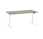 Bureau réglable en hauteur électrique chêne gris Ergo Premium 160 x 80 cm - Arch