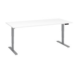 Scrivania elettrica elevabile 180 x 80 cm Bianco Ecla Ergo Premium Bruneau