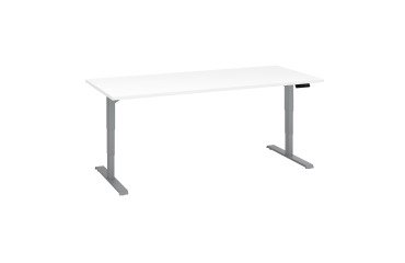Scrivania elettrica elevabile 180 x 80 cm Bianco Ecla Ergo Premium Bruneau