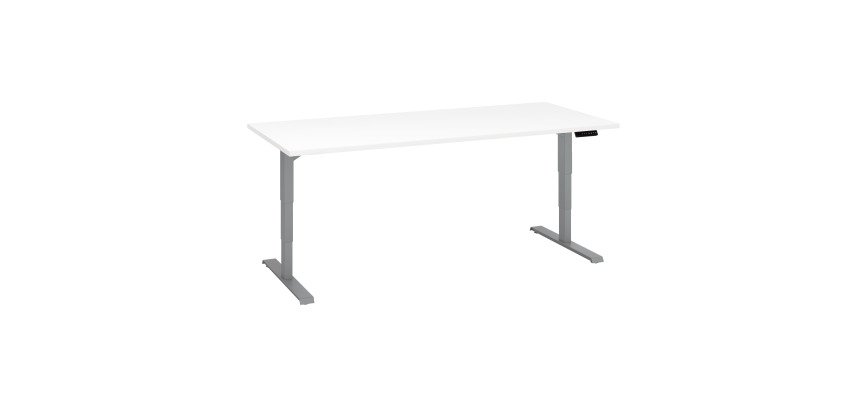 Bureau réglable en hauteur électrique blanc Ergo Premium 180 x 80 cm - Arch