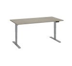 Bureau réglable en hauteur électrique chêne gris Ergo Premium 160 x 80 cm - Arch