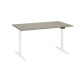 Bureau réglable en hauteur électrique chêne gris Ergo Premium 140 x 80 cm - Arch