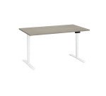Bureau réglable en hauteur électrique chêne gris Ergo Premium 140 x 80 cm - Arch