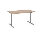Scrivania elettrica elevabile 140 x 80 cm Rovere Chiaro Ecla Ergo Premium Bruneau