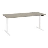 Bureau réglable en hauteur électrique chêne gris Ergo Premium 180 x 80 cm - Arch