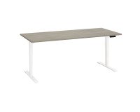 Bureau réglable en hauteur électrique chêne gris Ergo Premium 180 x 80 cm - Arch