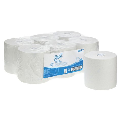 Hand towel roll Scott® CONTROL™ single layer 300 m - box of 6