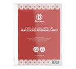 Portalistino personalizzabile A4 10 buste finitura liscia 20 viste trasparente Bruneau